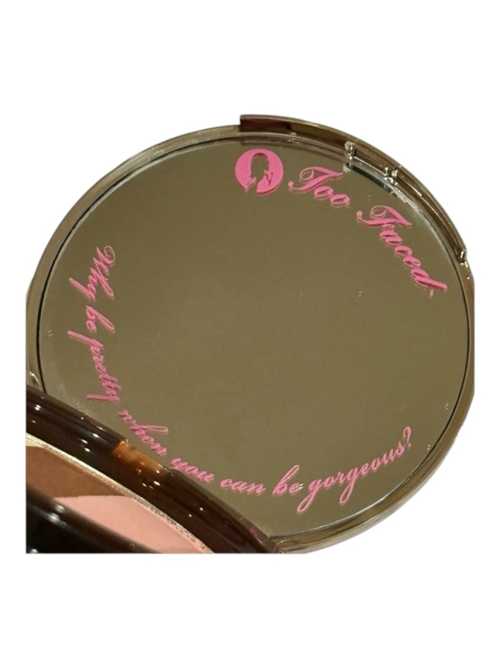Deadstock: Too Faced 𖠌 Ltd Ed Snow Bunny Bronzer 𖠌 Mirror Finish Compact 𖠌 Full - Picture 10 of 16
